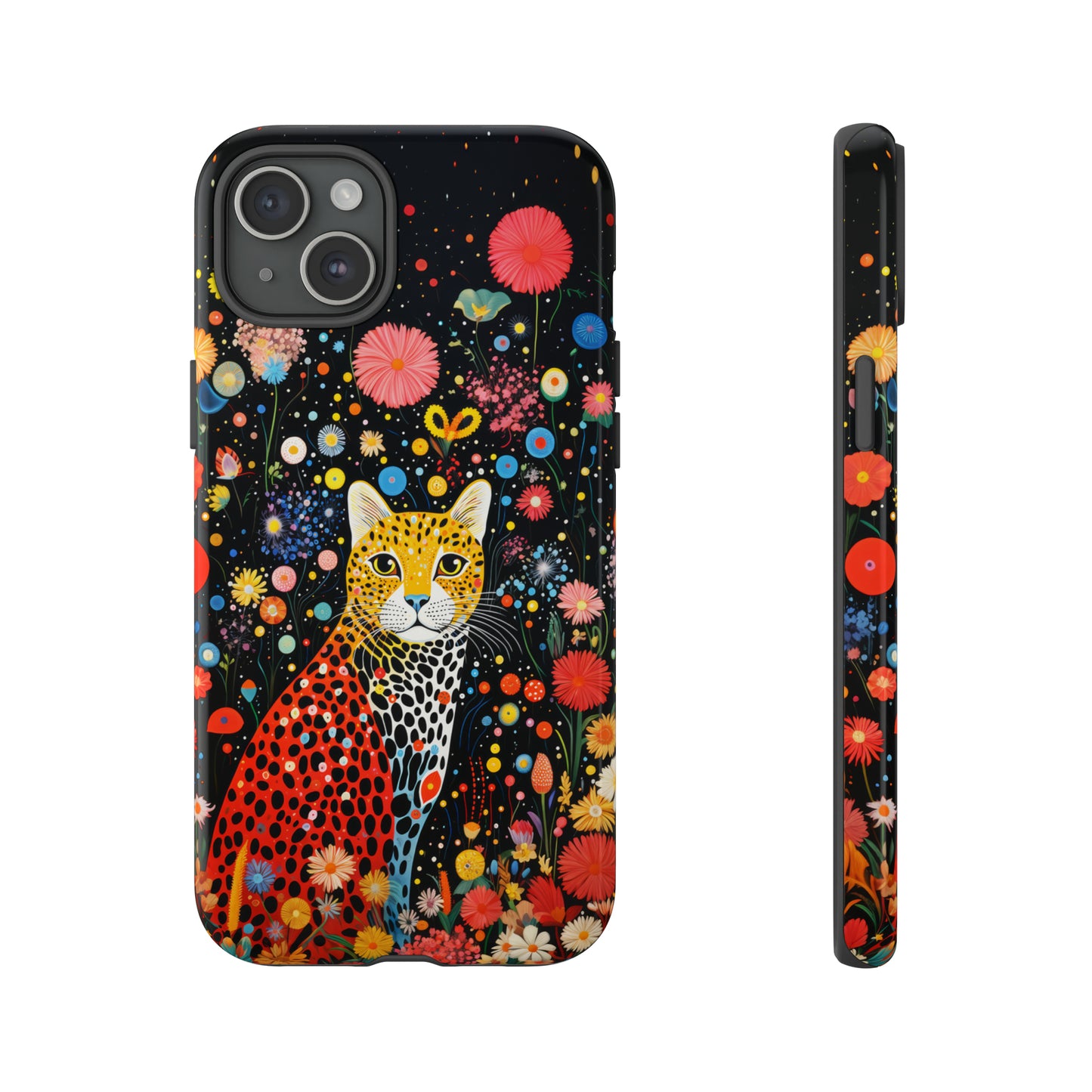 Cheetah in night flowers Tough Cases