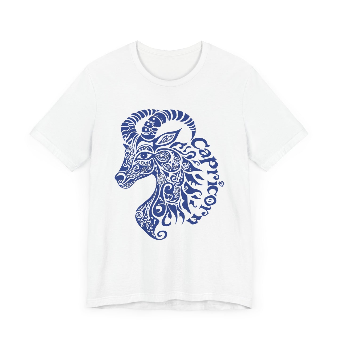 Capricorn blue graphic Unisex Jersey Short Sleeve Tee