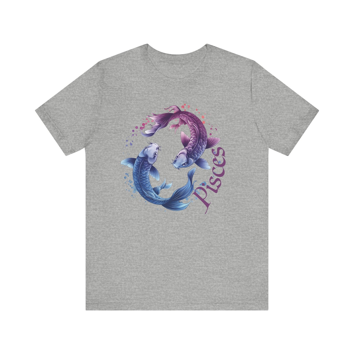 Pisces Artistic Zodiac Unisex Tee, Jersey Short Sleeve Tee, Your Perfect Everyday Favorite