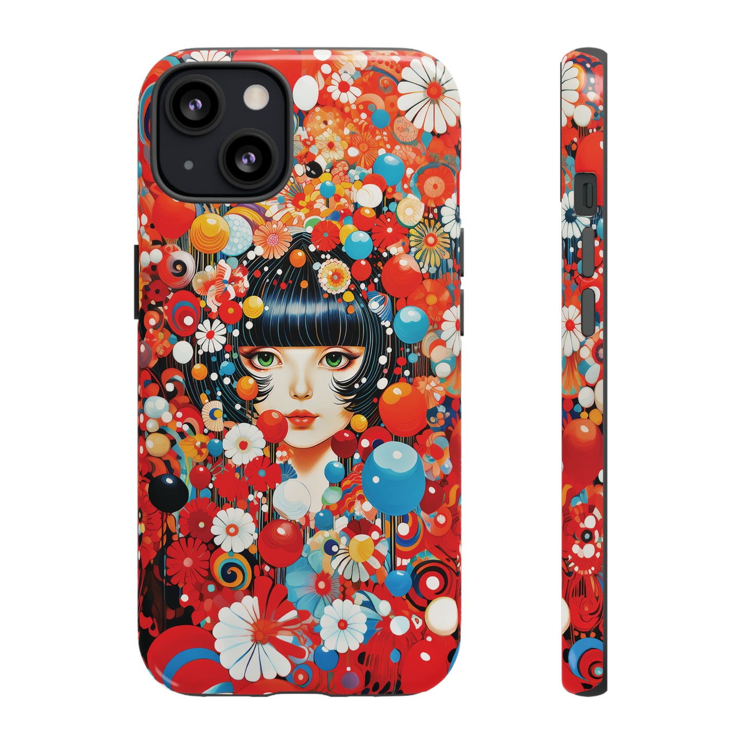 Girl in red blossoms Tough Cases