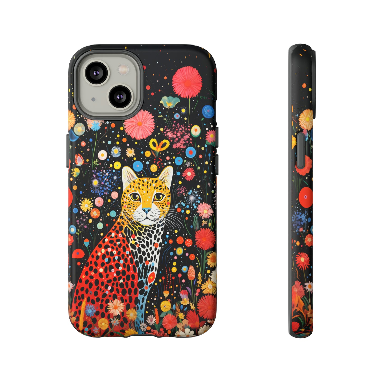 Cheetah in night flowers Tough Cases