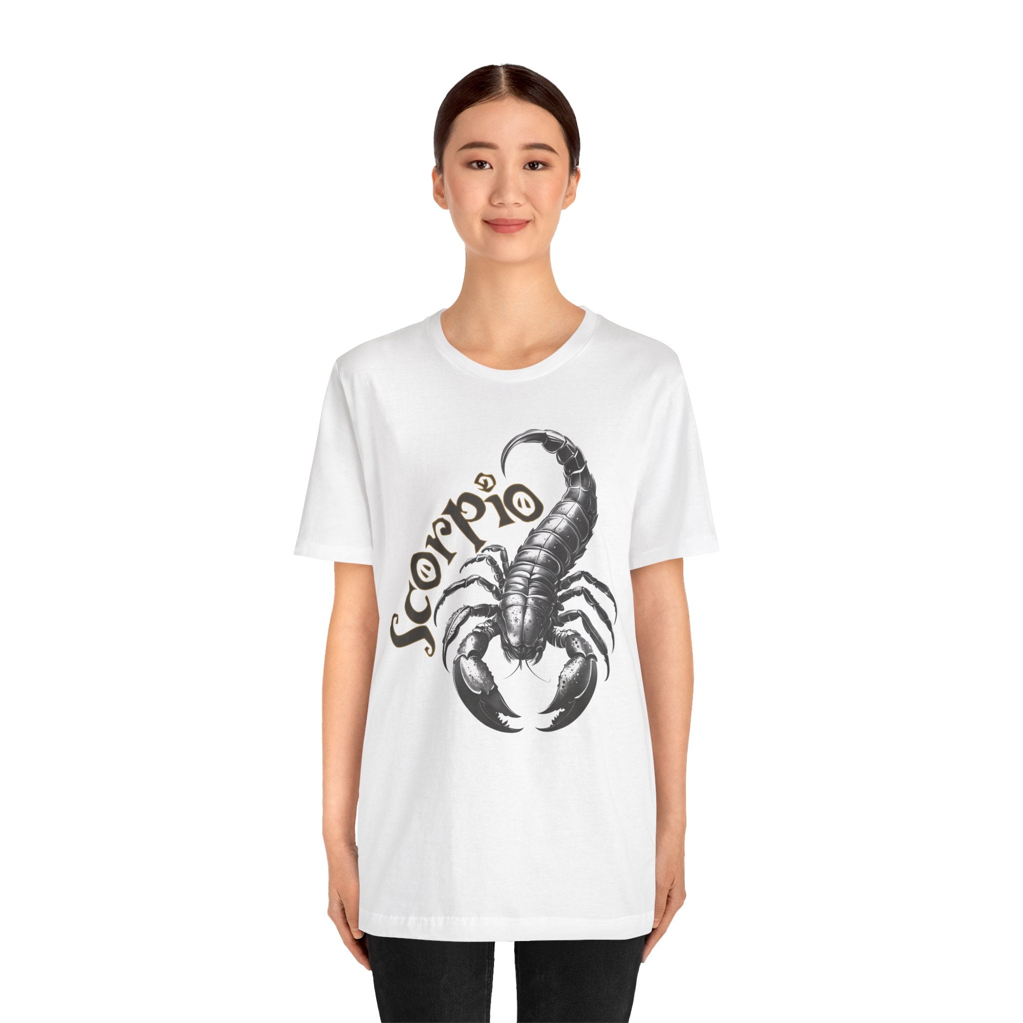 Scorpio Black & white Unisex Jersey Short Sleeve Tee