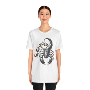 Scorpio Black & white Unisex Jersey Short Sleeve Tee