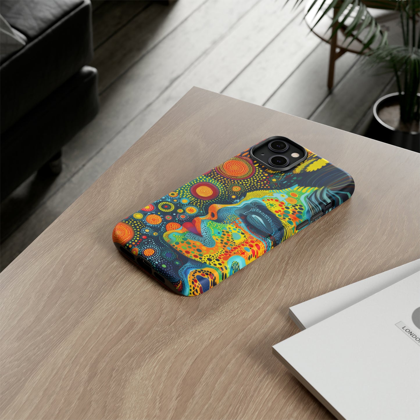 Phone Case, rainbow girl, Artistic design, Tough Case, Colorful whimsical rainbow fantasy design, iPhone 15, 14, 13, 12, 11, Samsung, Pixel