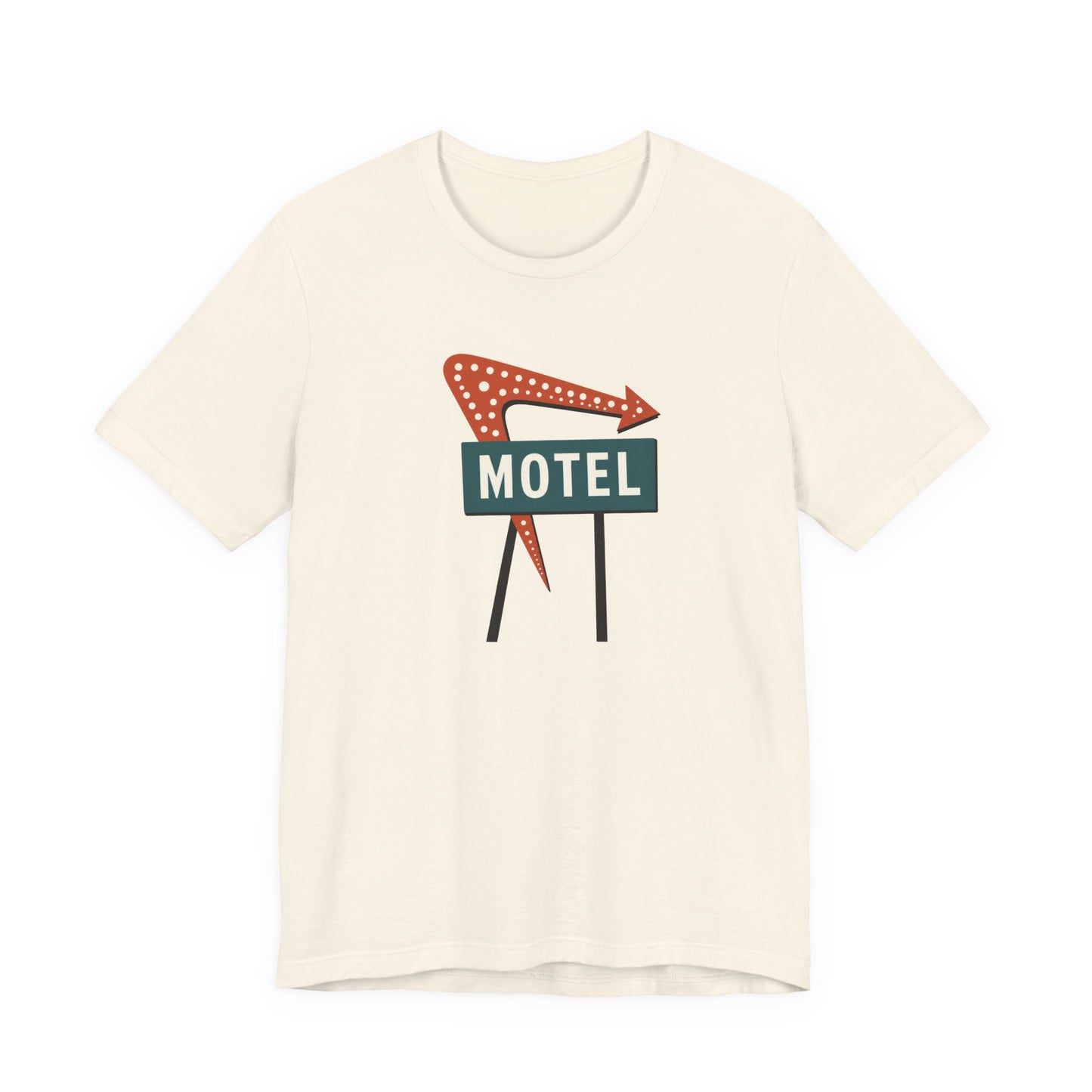 Midcentury Motel Neon Sign T‑Shirt — Retro Roadside Vintage Travel Tee