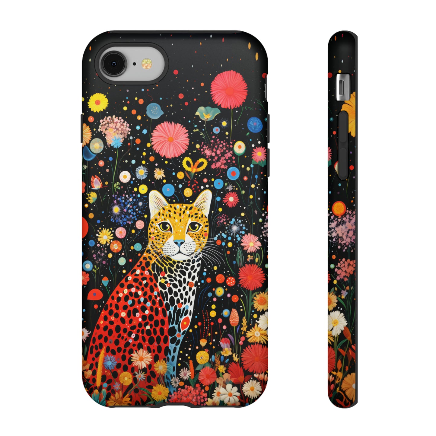 Cheetah in night flowers Tough Cases