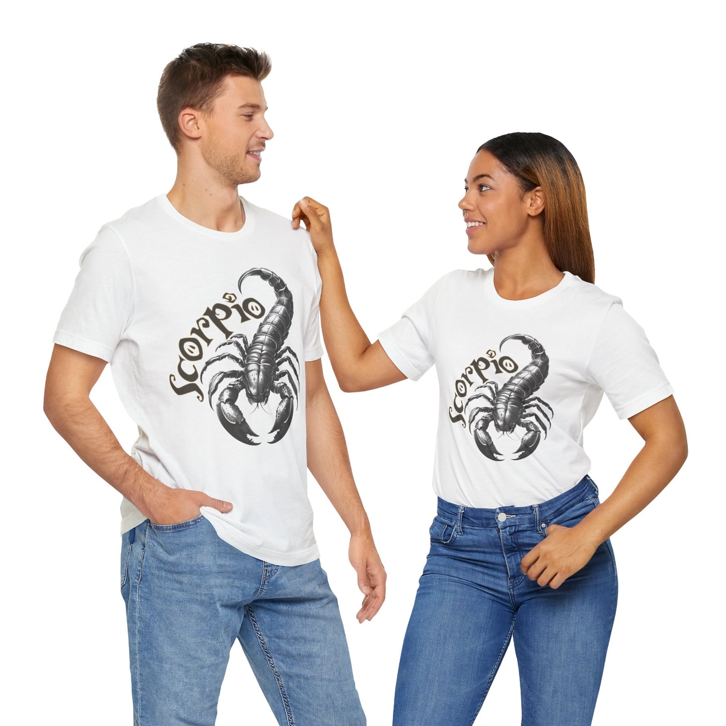 Scorpio Black & white Unisex Jersey Short Sleeve Tee