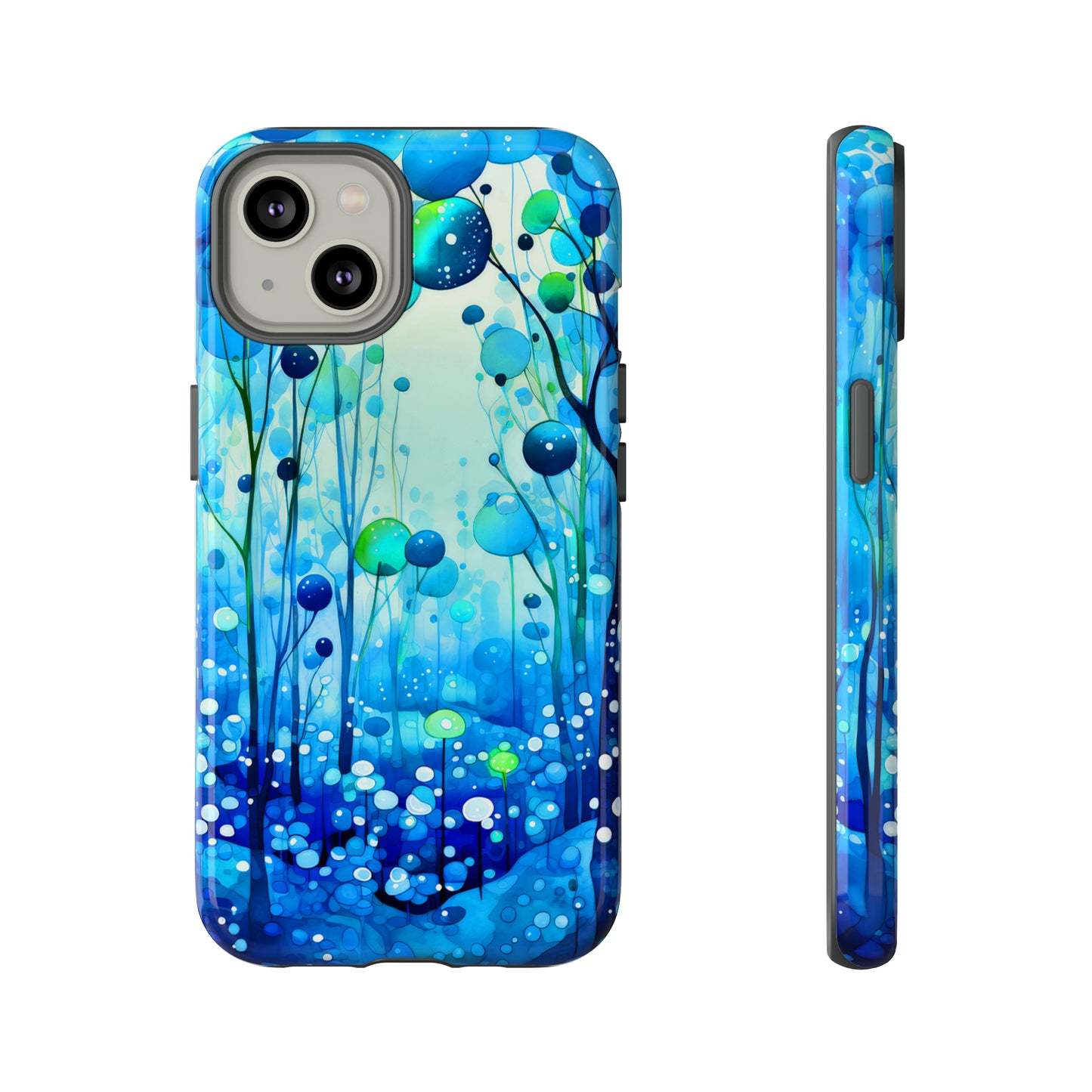 Blue fantasy forest Tough Cases