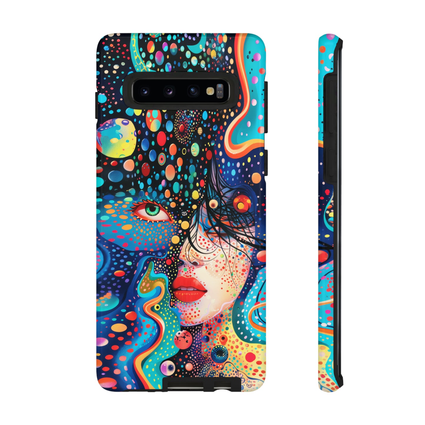 Phone Case, dream in color, Artistic design, Tough Case, Colorful whimsical flower design, iPhone 15, 14, 13, 12, 11, Samsung, Pixel