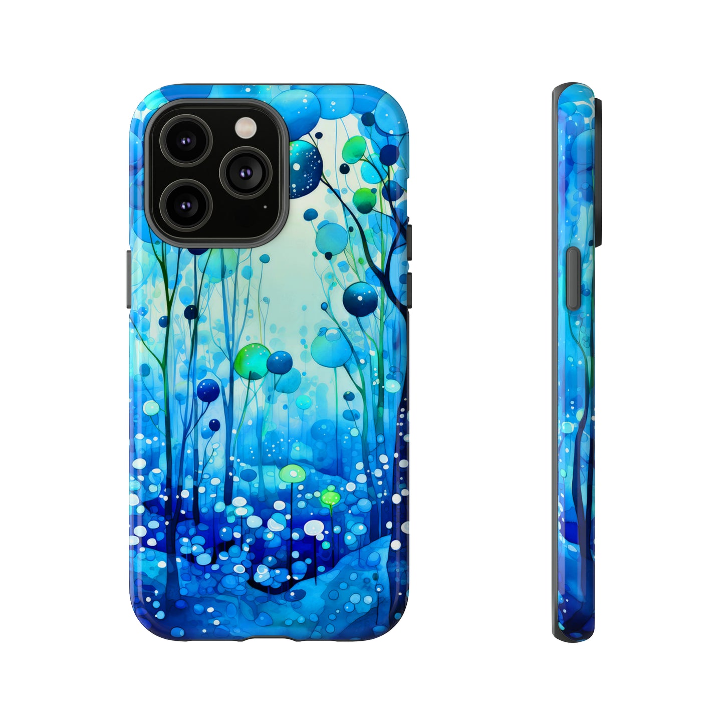 Blue fantasy forest Tough Cases