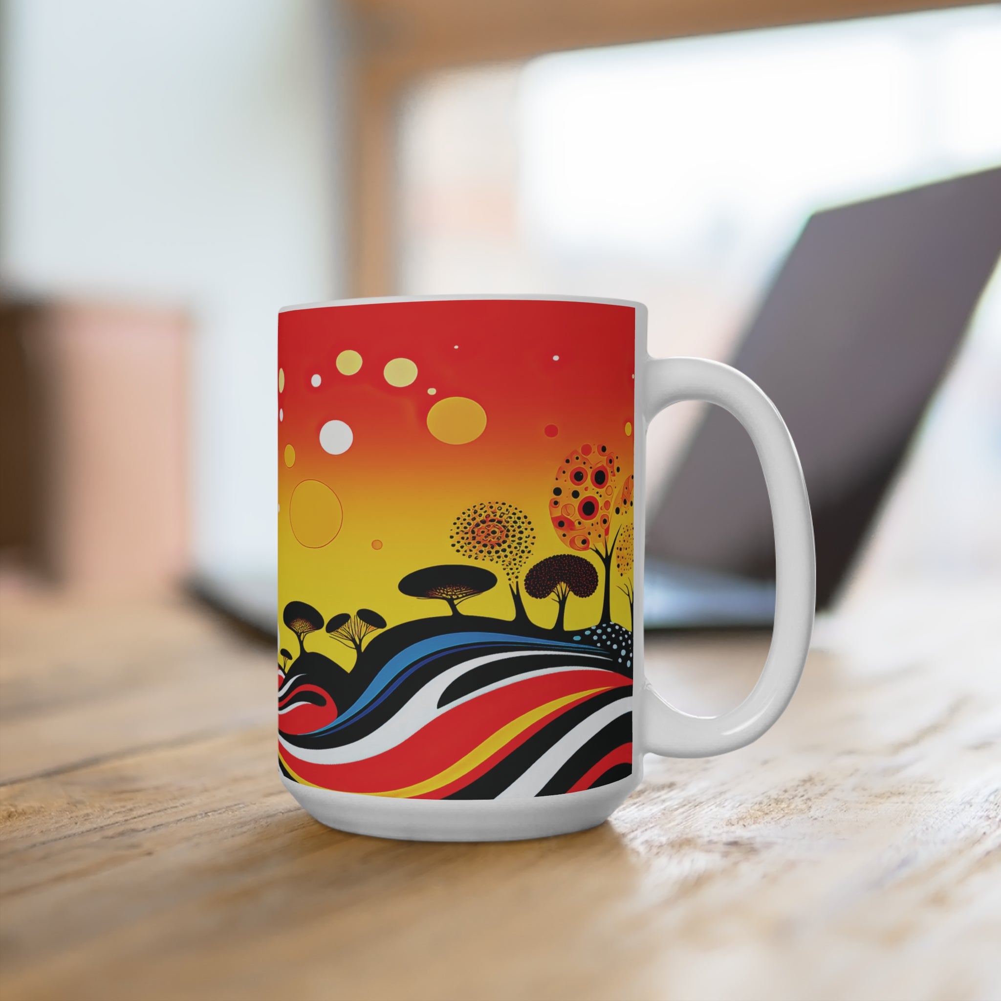Sunrise Over the Hillside Mug 15oz