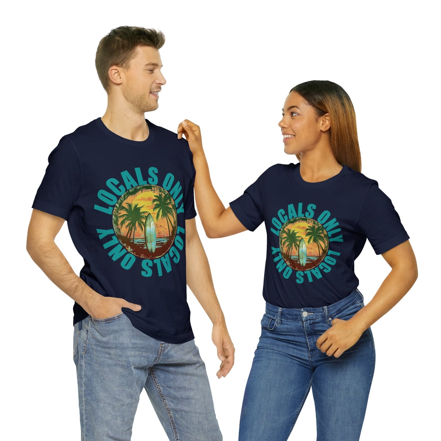 Locals Only stamp Unisex Jersey Short Sleeve Tee