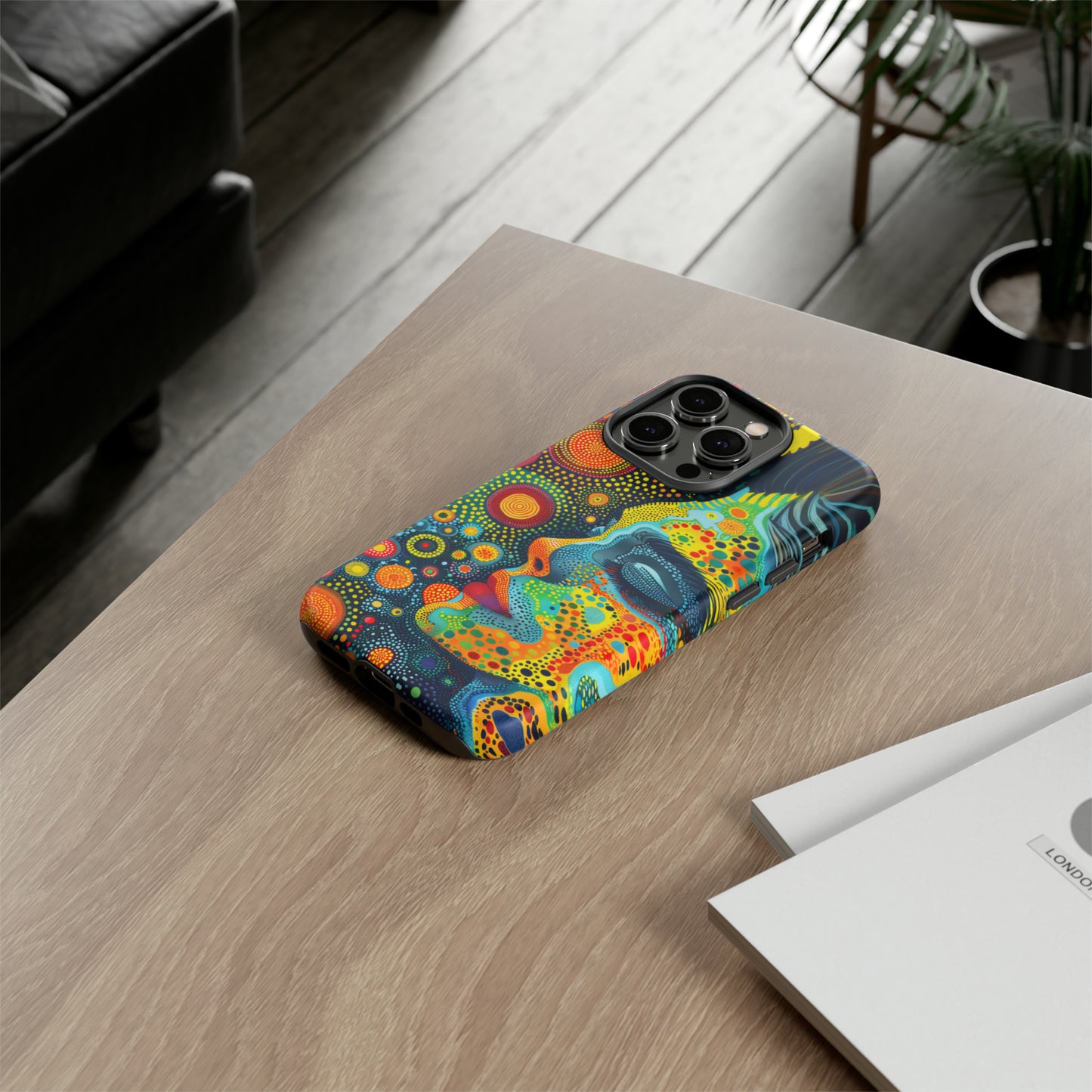 Phone Case, rainbow girl, Artistic design, Tough Case, Colorful whimsical rainbow fantasy design, iPhone 15, 14, 13, 12, 11, Samsung, Pixel