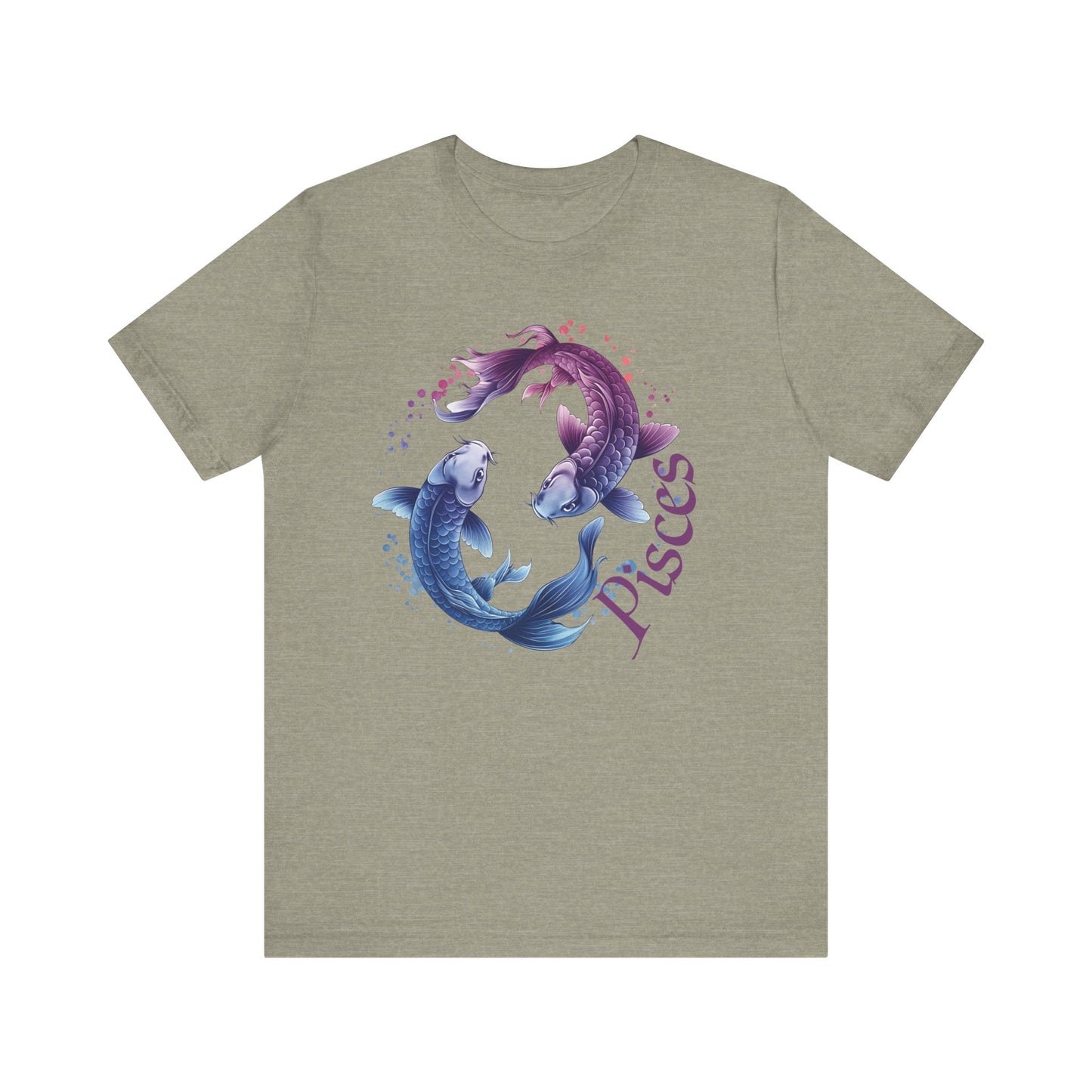 Pisces Artistic Zodiac Unisex Tee, Jersey Short Sleeve Tee, Your Perfect Everyday Favorite