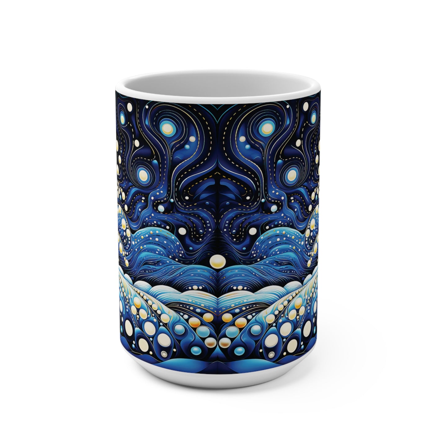 Mug 15oz Gold Tree in the Night Sky