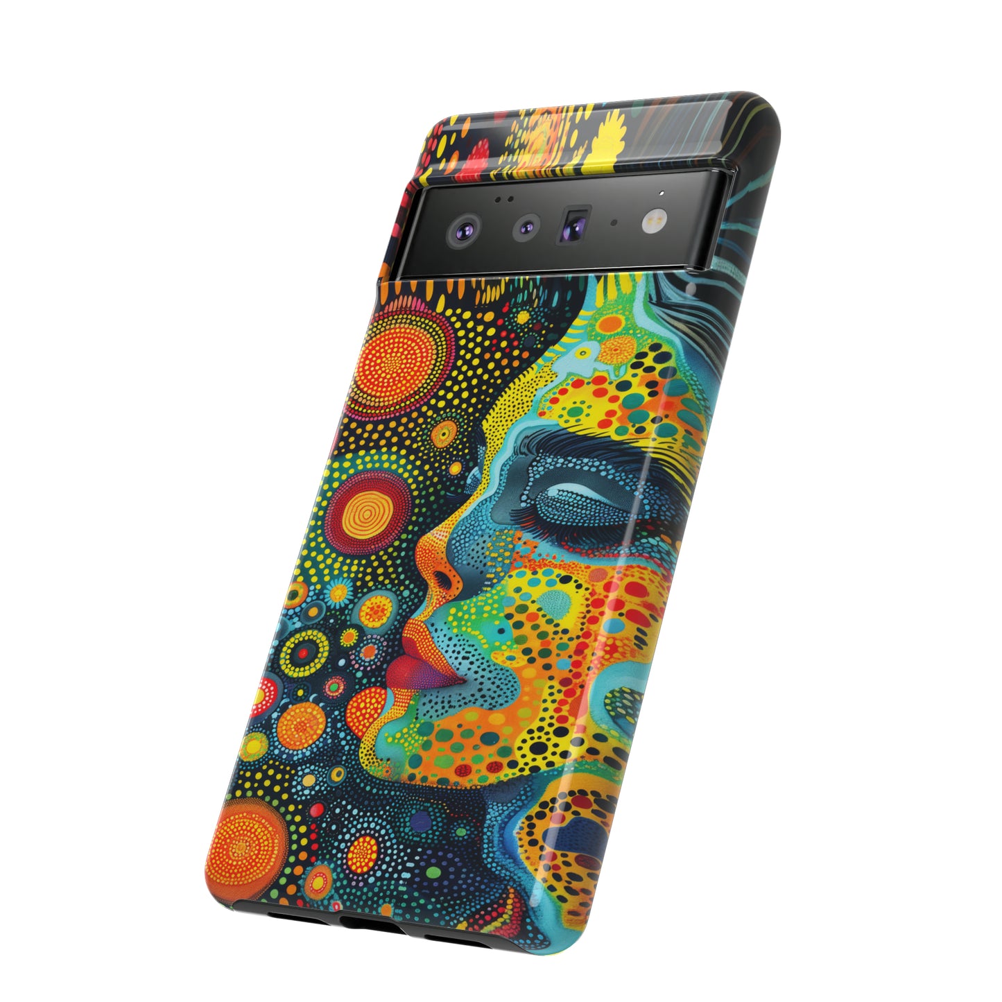 Phone Case, rainbow girl, Artistic design, Tough Case, Colorful whimsical rainbow fantasy design, iPhone 15, 14, 13, 12, 11, Samsung, Pixel