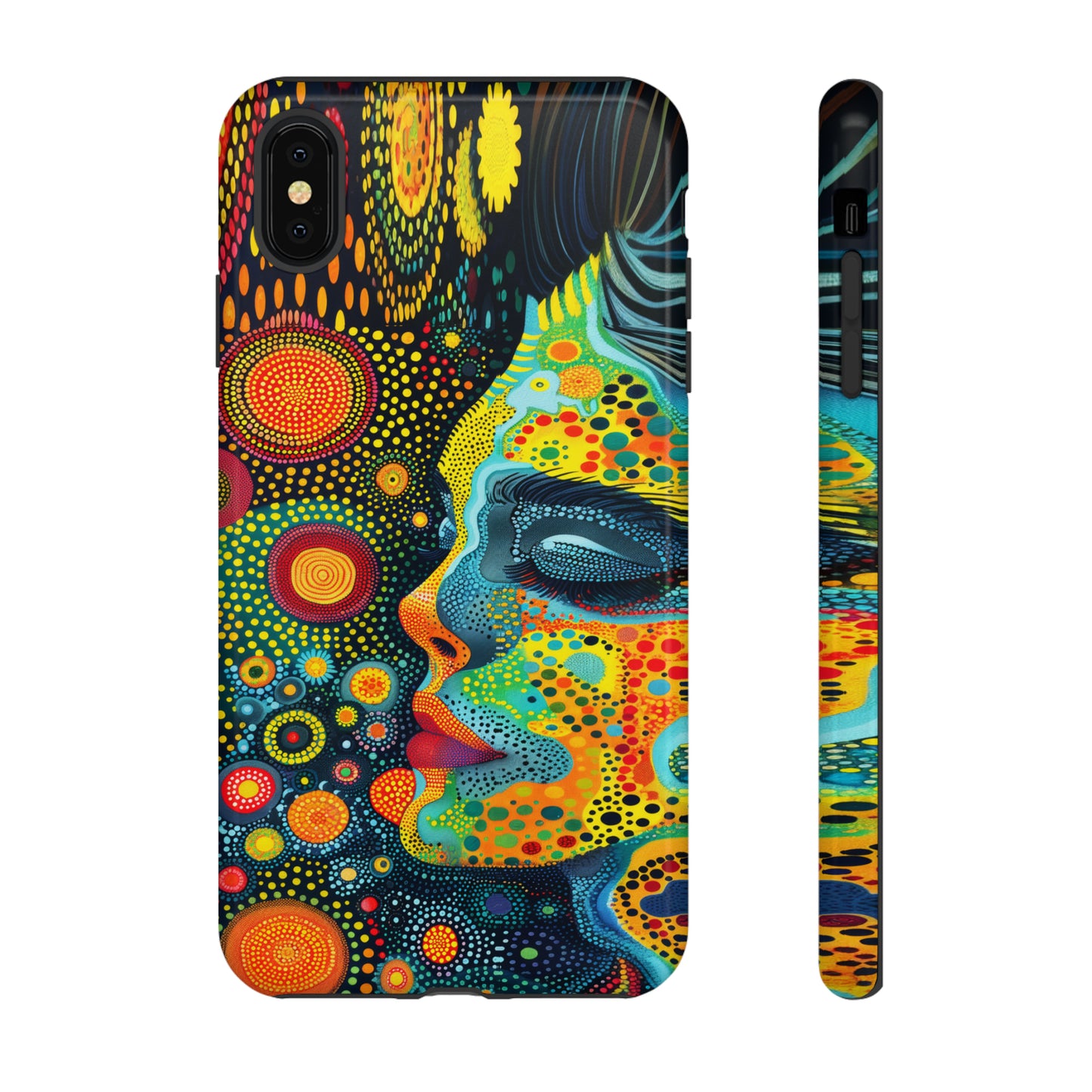 Phone Case, rainbow girl, Artistic design, Tough Case, Colorful whimsical rainbow fantasy design, iPhone 15, 14, 13, 12, 11, Samsung, Pixel