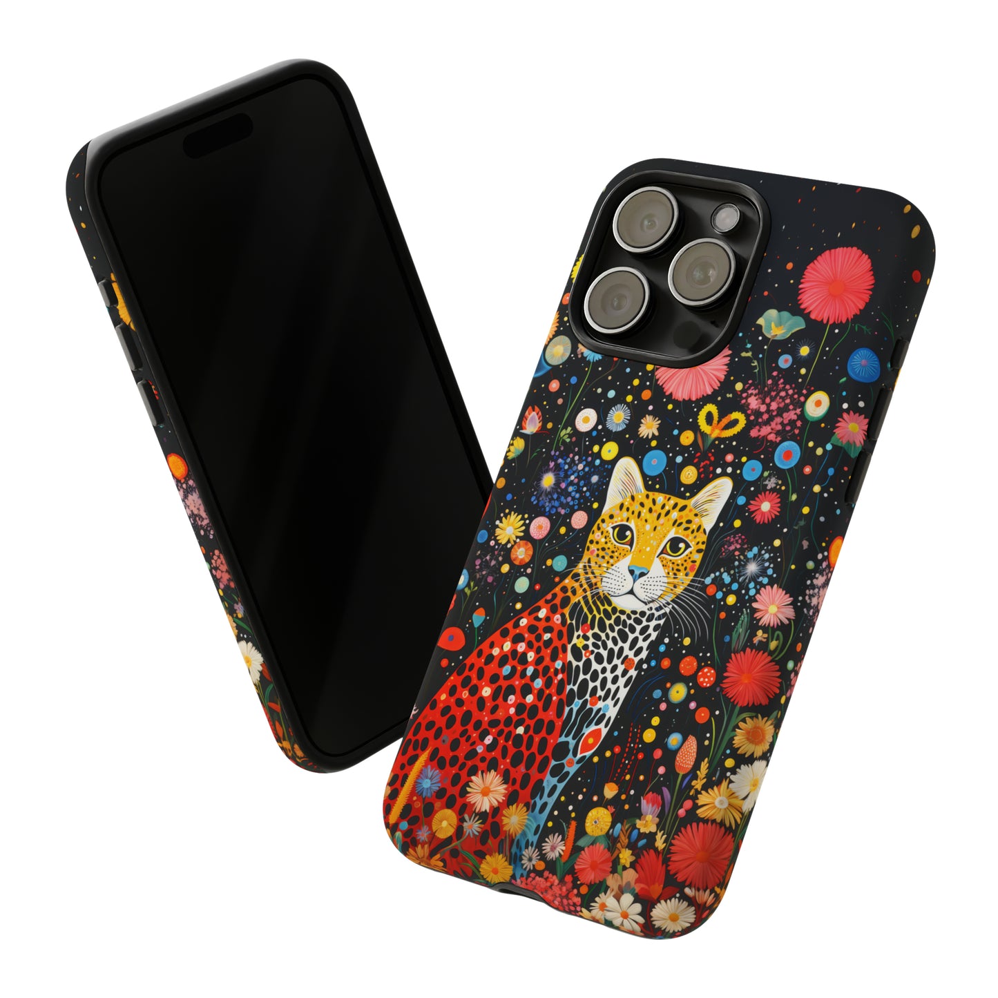 Cheetah in night flowers Tough Cases