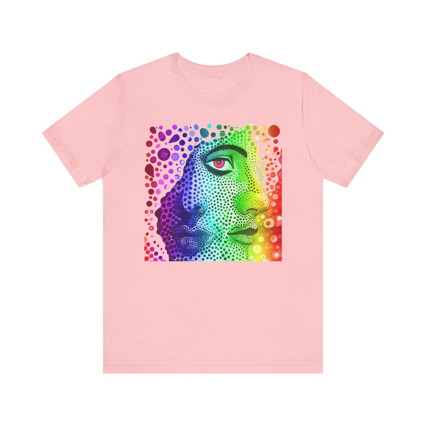 Two faced rainbow Unisex Jersey Short Sleeve Tee
