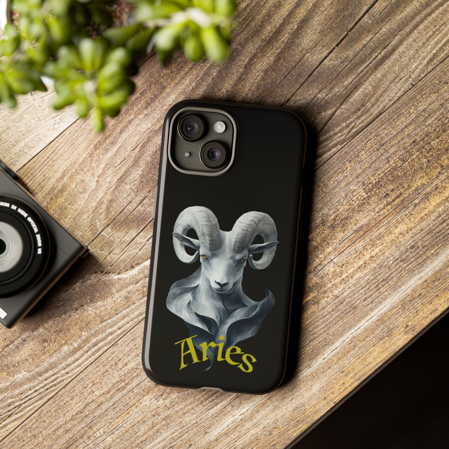 Aries Tough Phone Cases, Artistic Zodiac Phone Cases, premium-quality cases for iPhone, Samsung Galaxy, and Google Pixel devices