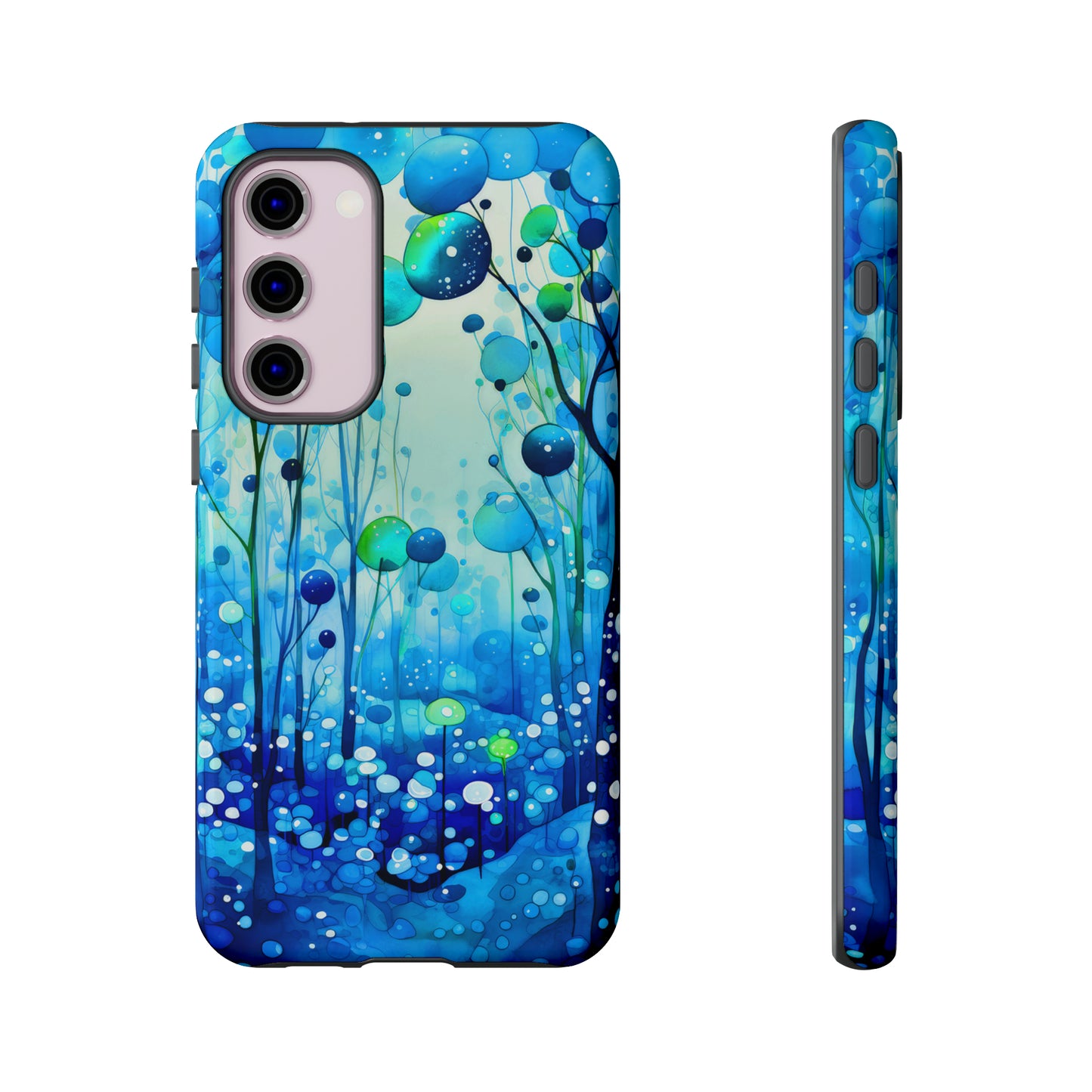 Blue fantasy forest Tough Cases