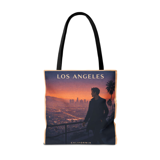 Los Angeles Sunset Tote Bag — California Cityscape AOP Tote