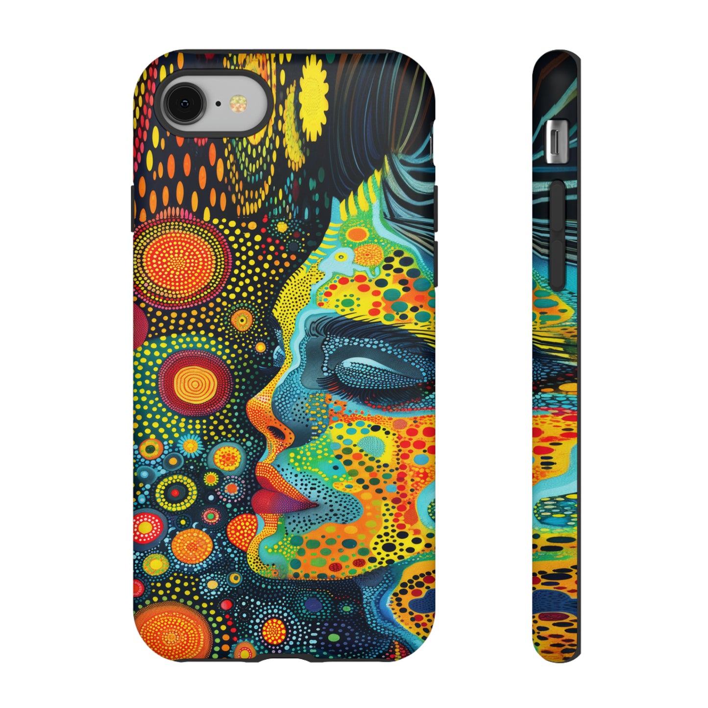 Phone Case, rainbow girl, Artistic design, Tough Case, Colorful whimsical rainbow fantasy design, iPhone 15, 14, 13, 12, 11, Samsung, Pixel