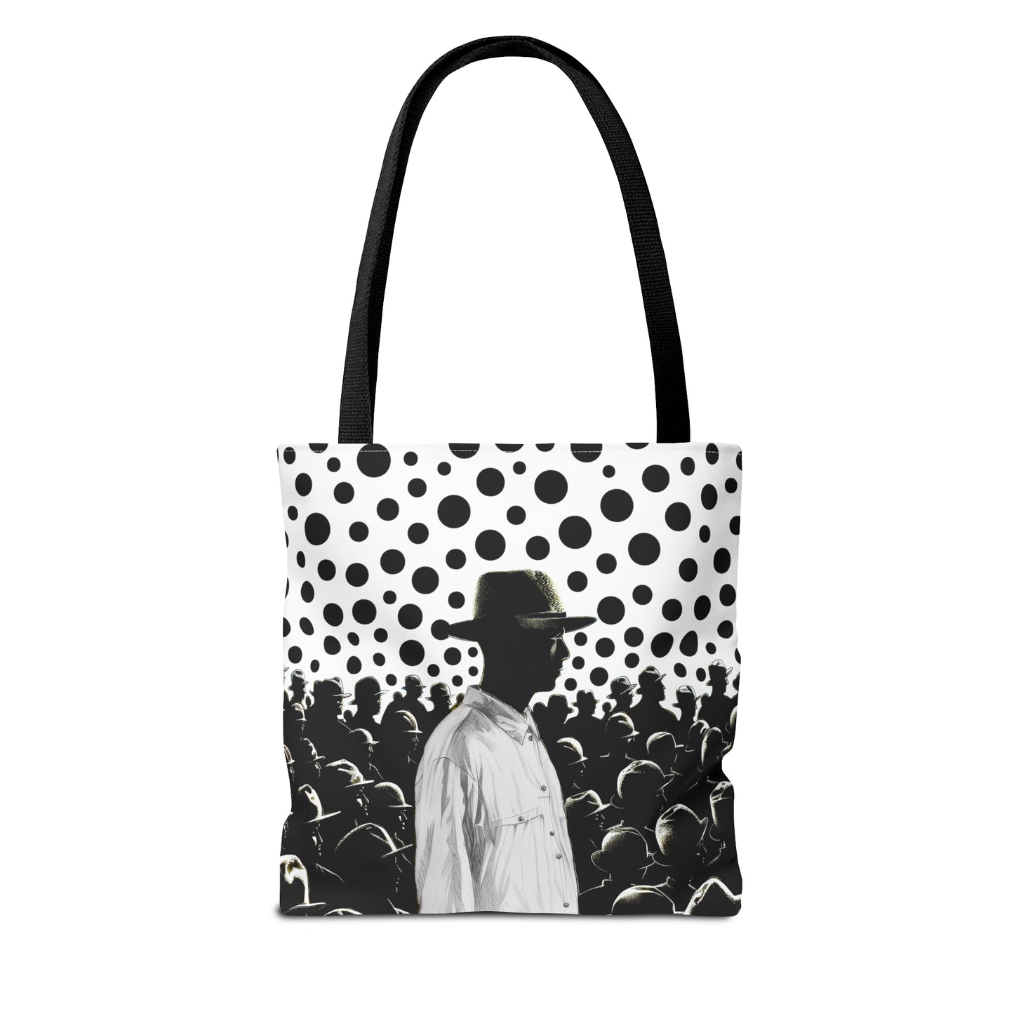 Stand up stand out black & white print Tote Bag in 3 sizes