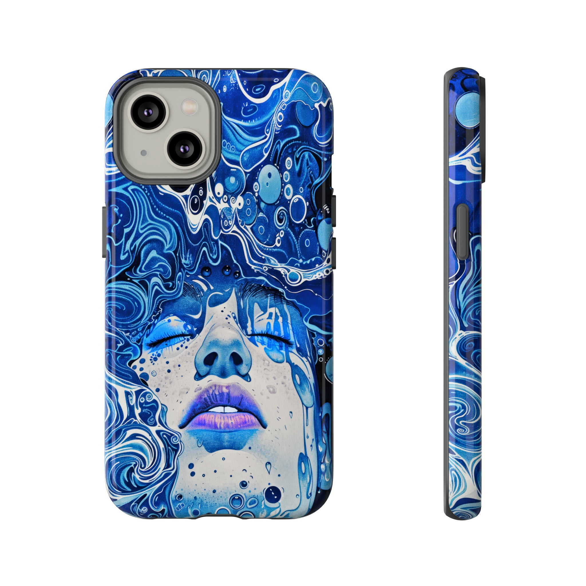Phone Case, underwater design, Artistic design, Tough Case, Colorful whimsical water fantasy design, iPhone 15, 14, 13, 12, 11, Samsung, Pixel