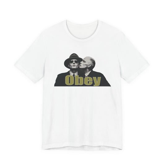 Obey Graphic Tee — Retro Provocative Streetwear T-Shirt, authority commentary shirt