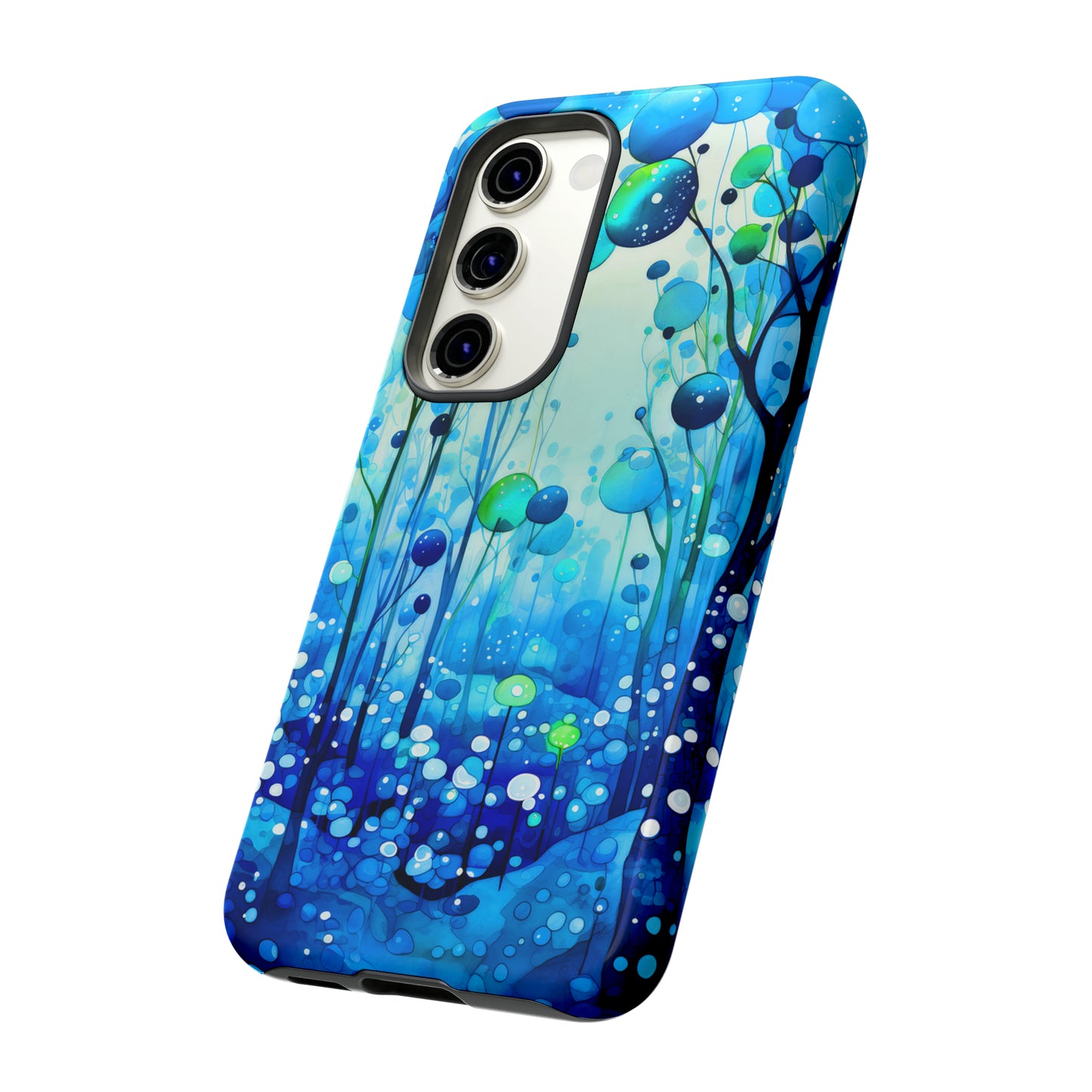 Blue fantasy forest Tough Cases