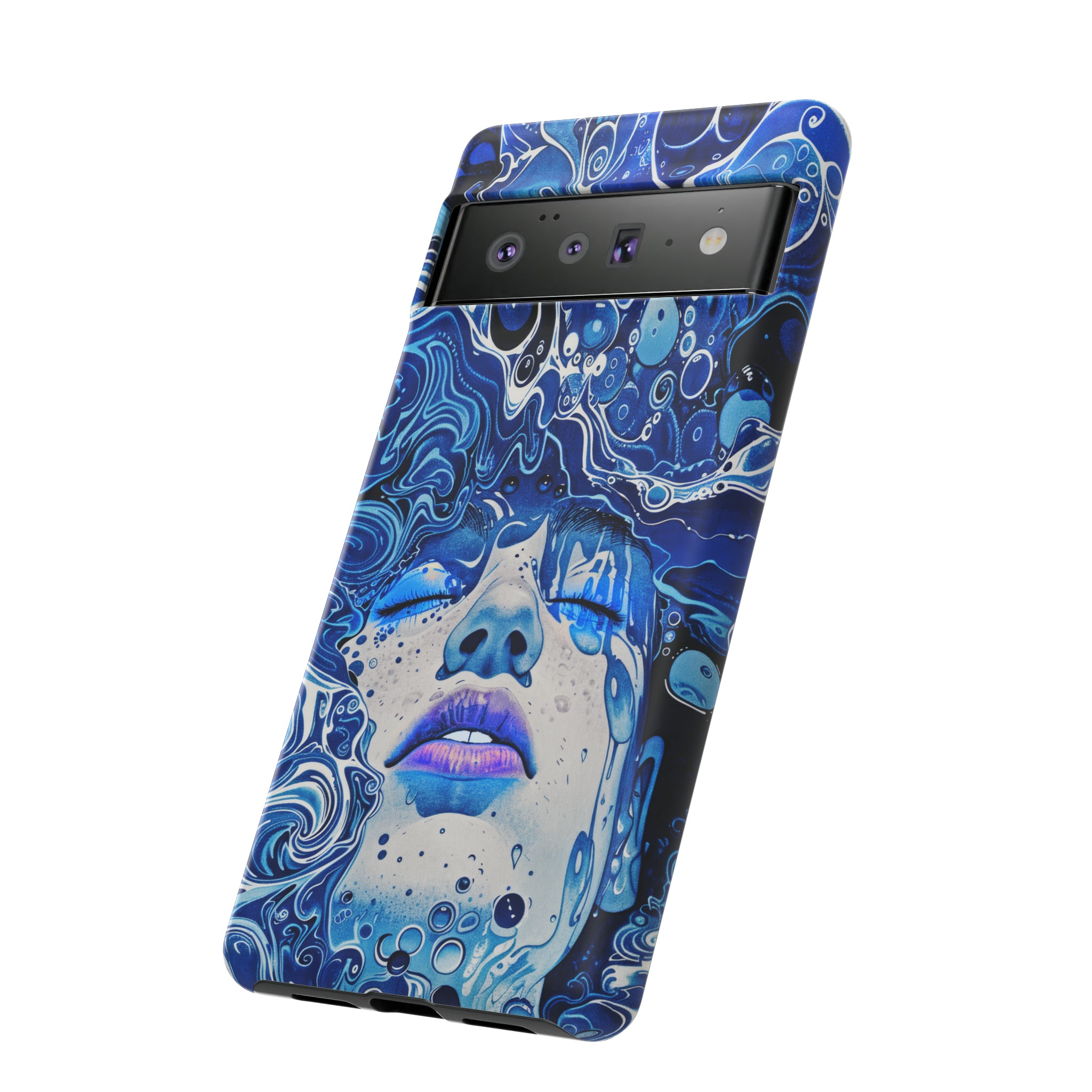 Phone Case, underwater design, Artistic design, Tough Case, Colorful whimsical water fantasy design, iPhone 15, 14, 13, 12, 11, Samsung, Pixel