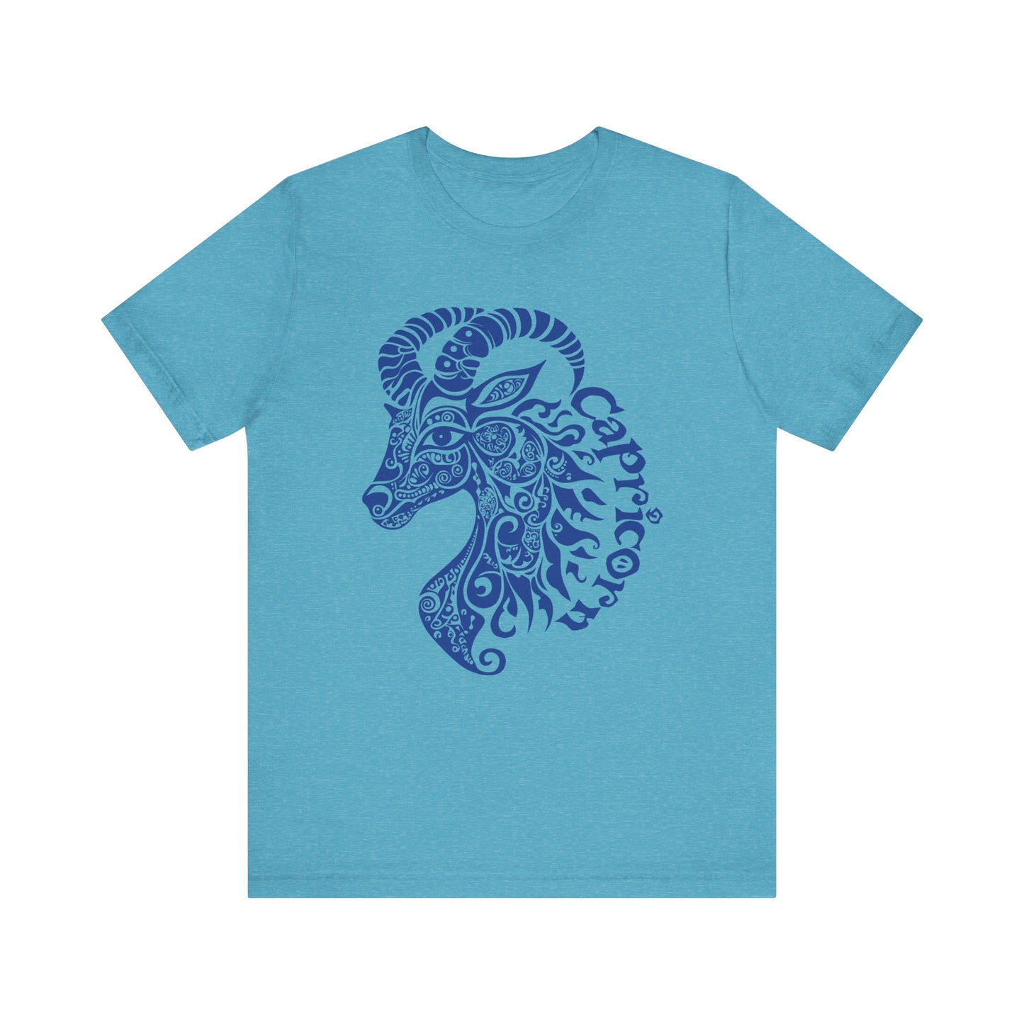 Capricorn blue graphic Unisex Jersey Short Sleeve Tee
