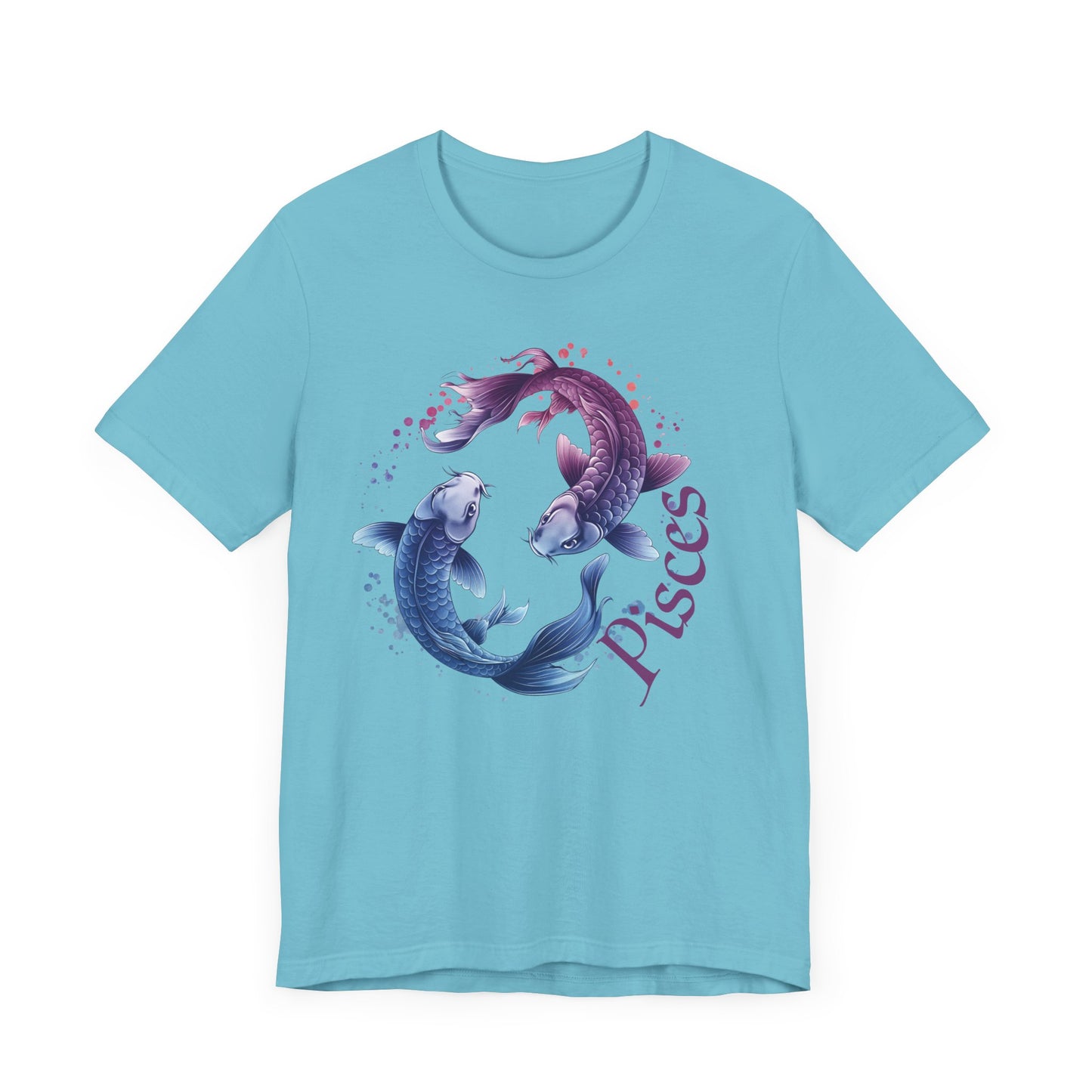 Pisces Artistic Zodiac Unisex Tee, Jersey Short Sleeve Tee, Your Perfect Everyday Favorite