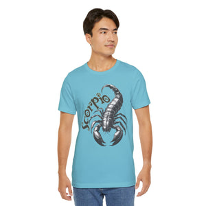 Scorpio Black & white Unisex Jersey Short Sleeve Tee