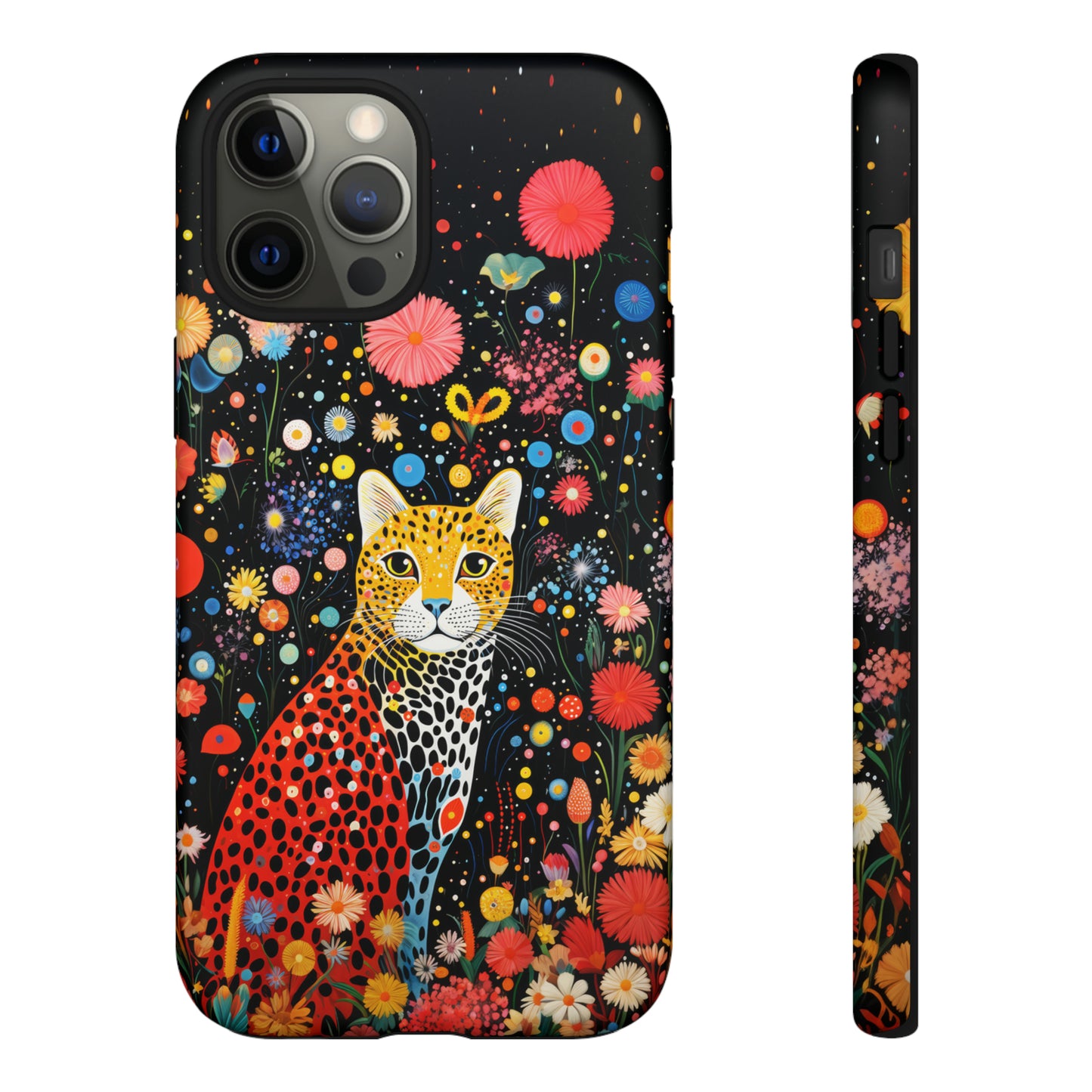 Cheetah in night flowers Tough Cases