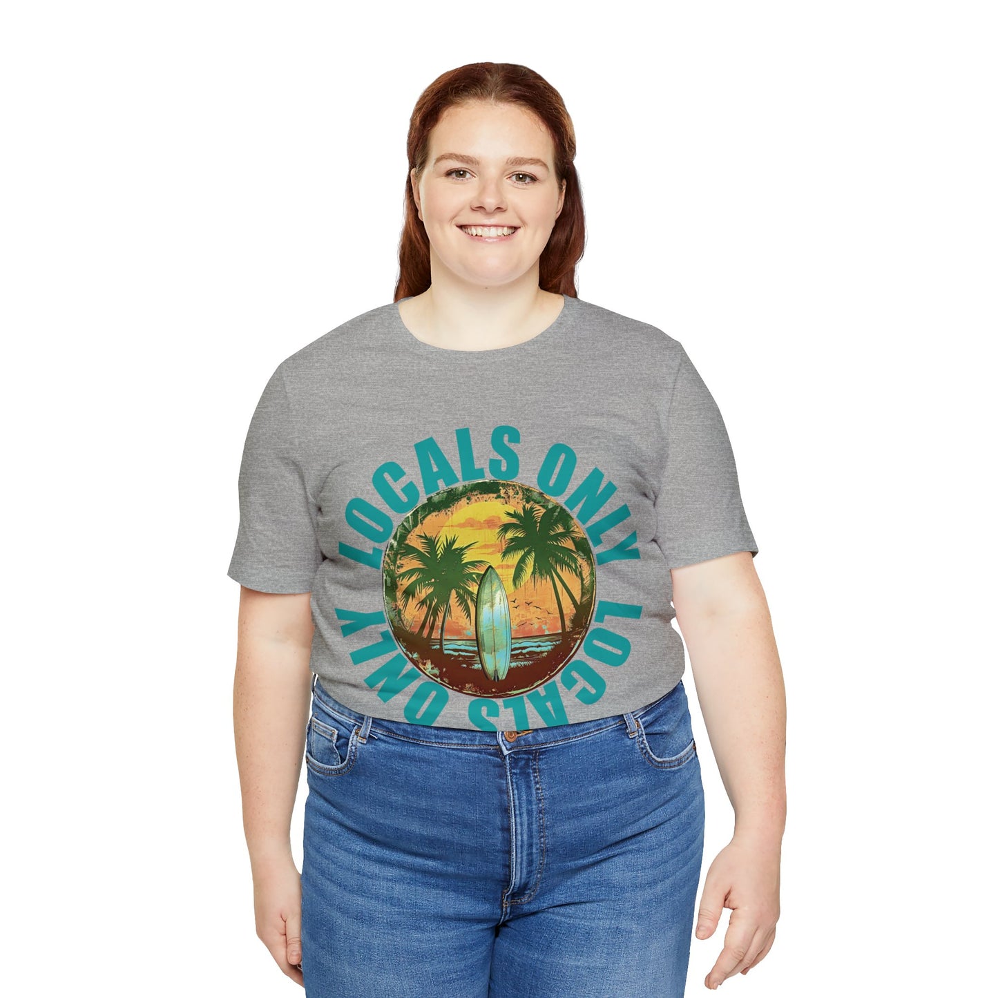 Locals Only stamp Unisex Jersey Short Sleeve Tee