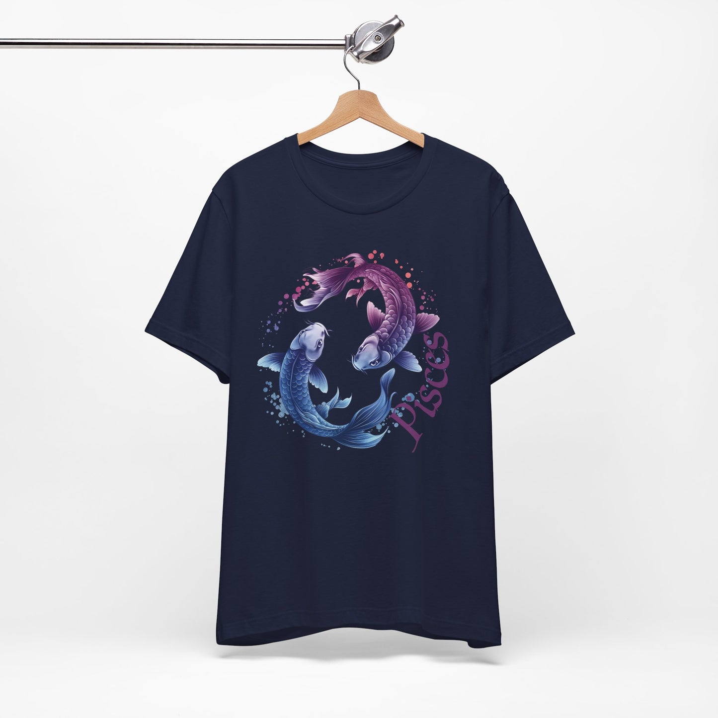 Pisces Artistic Zodiac Unisex Tee, Jersey Short Sleeve Tee, Your Perfect Everyday Favorite