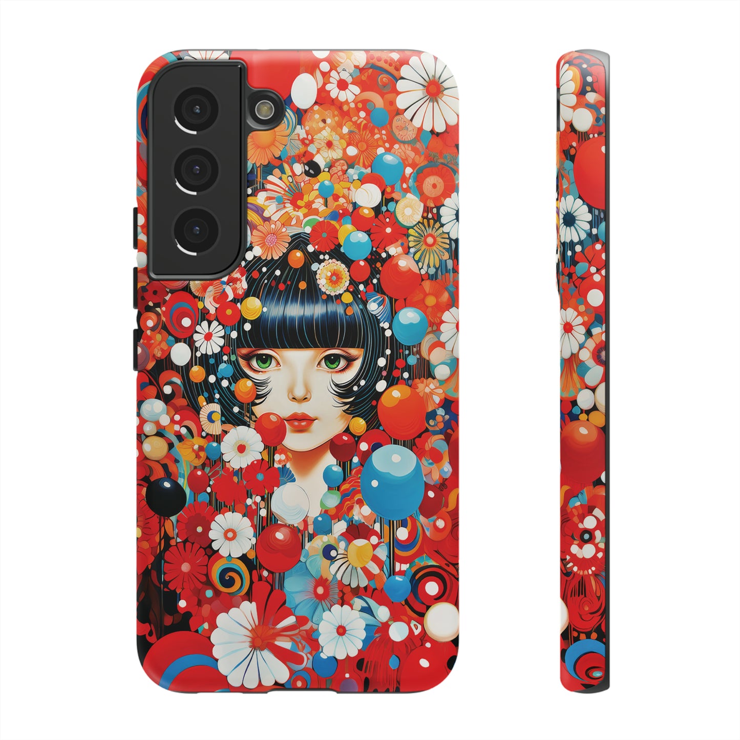 Girl in red blossoms Tough Cases