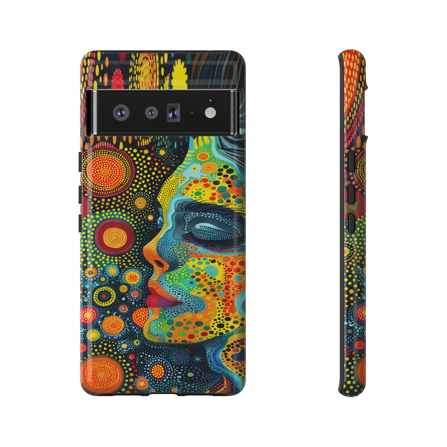 Phone Case, rainbow girl, Artistic design, Tough Case, Colorful whimsical rainbow fantasy design, iPhone 15, 14, 13, 12, 11, Samsung, Pixel