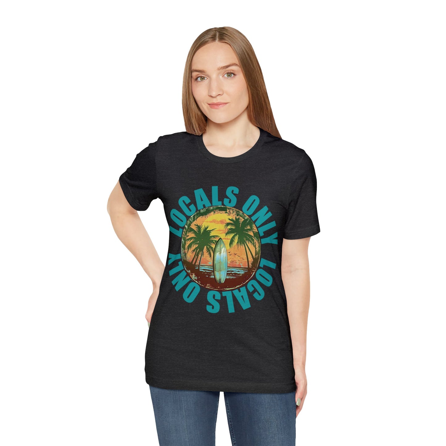 Locals Only stamp Unisex Jersey Short Sleeve Tee