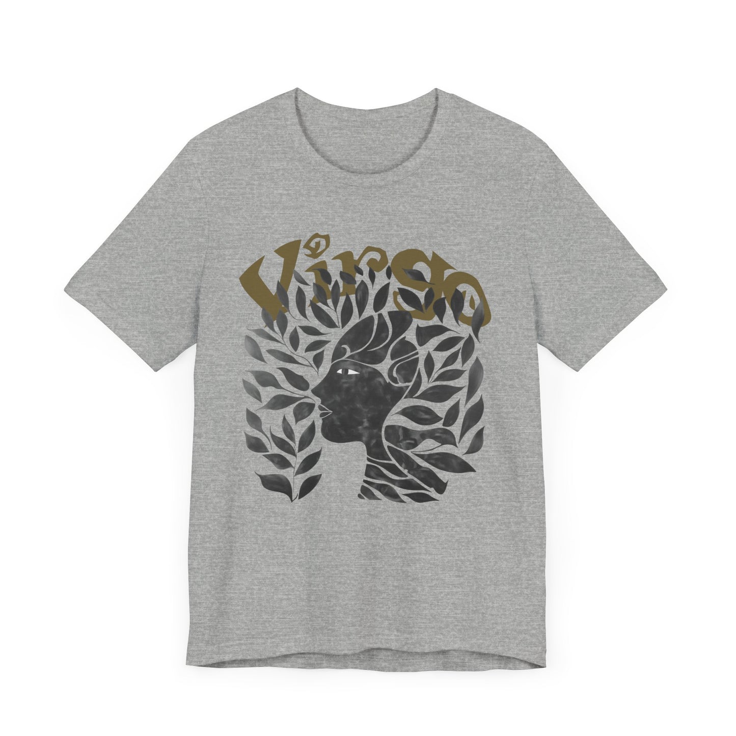 Virgo Black graphic Unisex Jersey Short Sleeve Tee