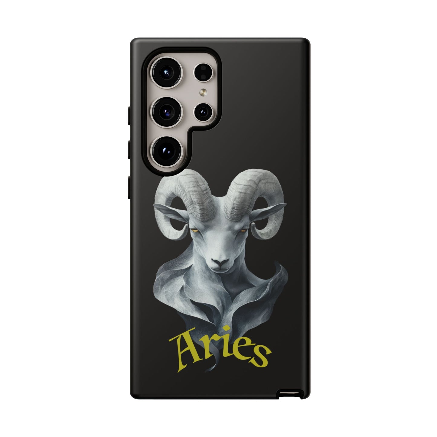 Aries Tough Phone Cases, Artistic Zodiac Phone Cases, premium-quality cases for iPhone, Samsung Galaxy, and Google Pixel devices