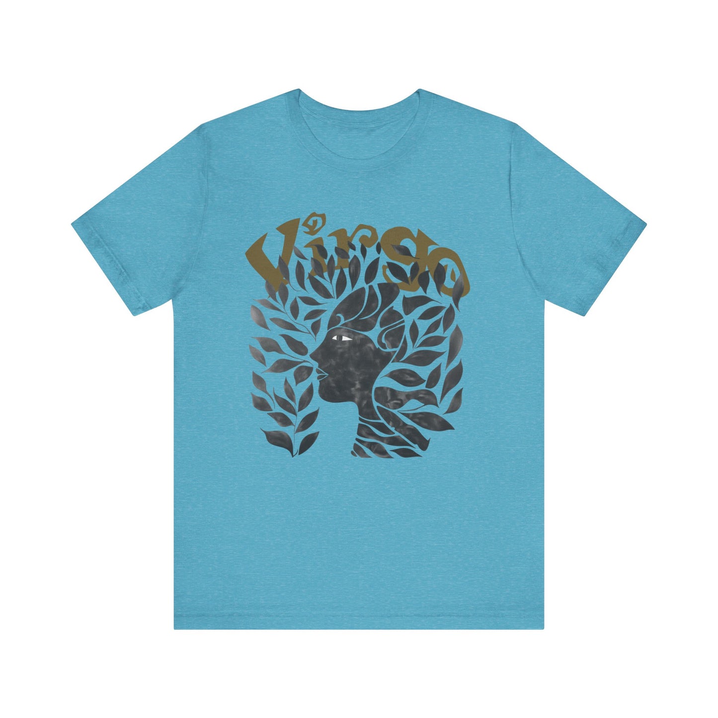 Virgo Black graphic Unisex Jersey Short Sleeve Tee