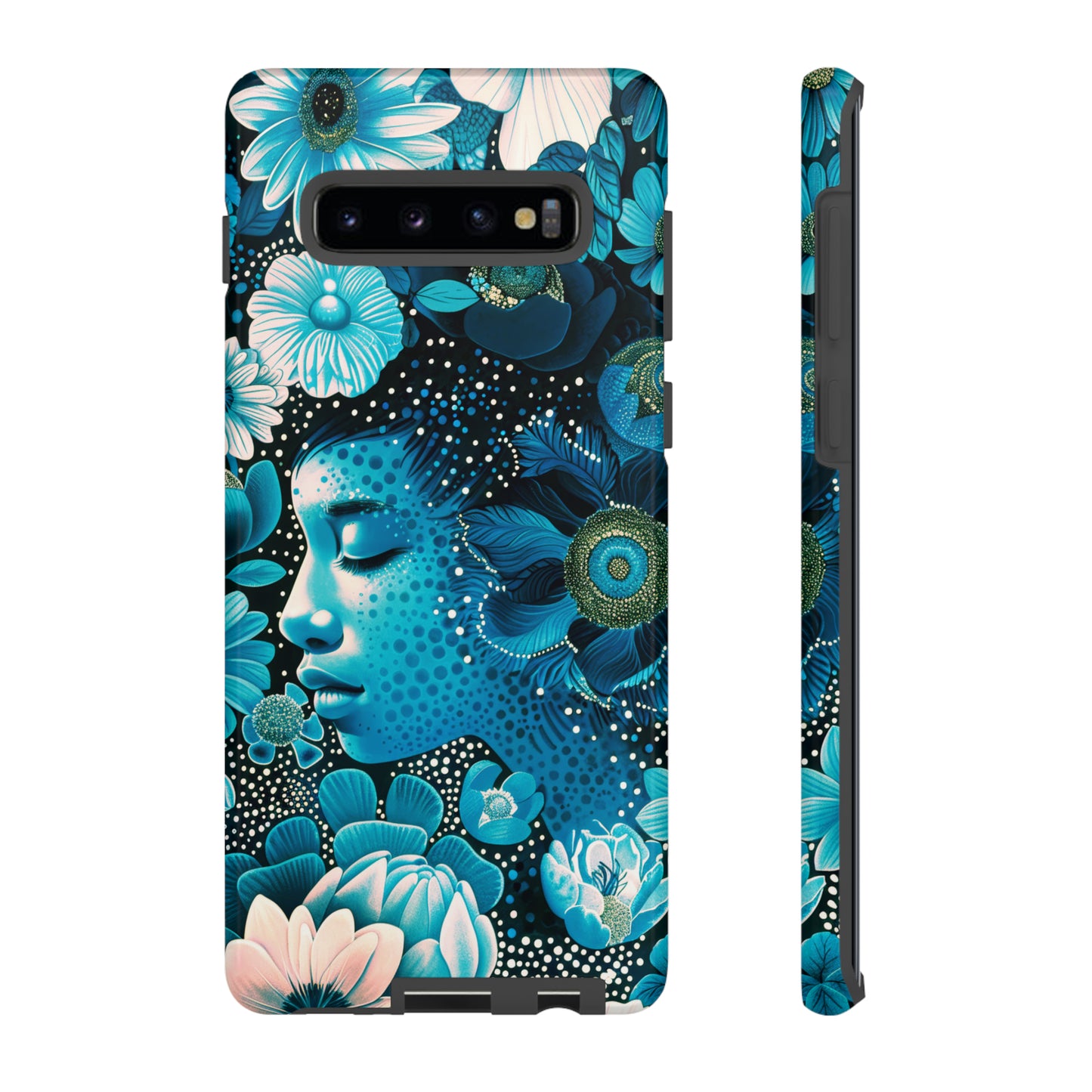 Girl in blue Tough Cases