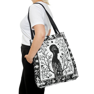 Black & White silhouette Tote Bag (AOP)