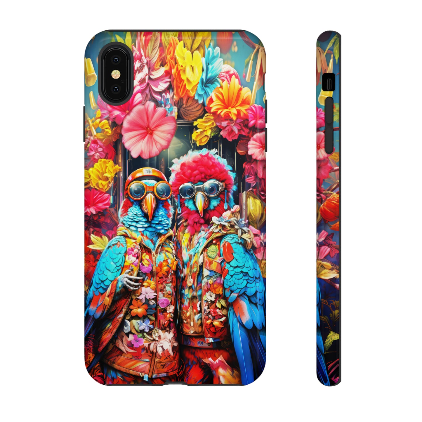 Two hipster parrots Tough Cases