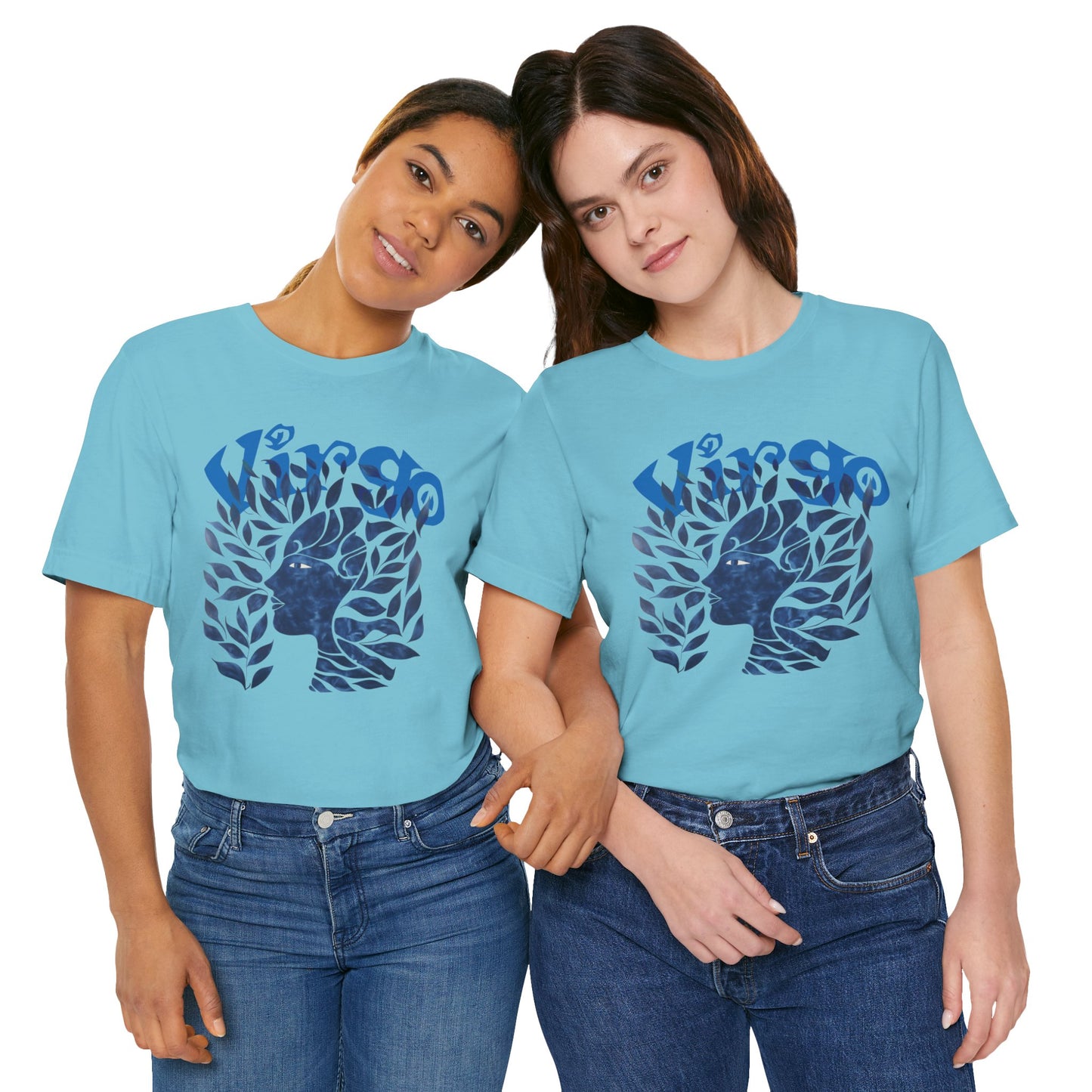 Virgo blue graphic Unisex Jersey Short Sleeve Tee