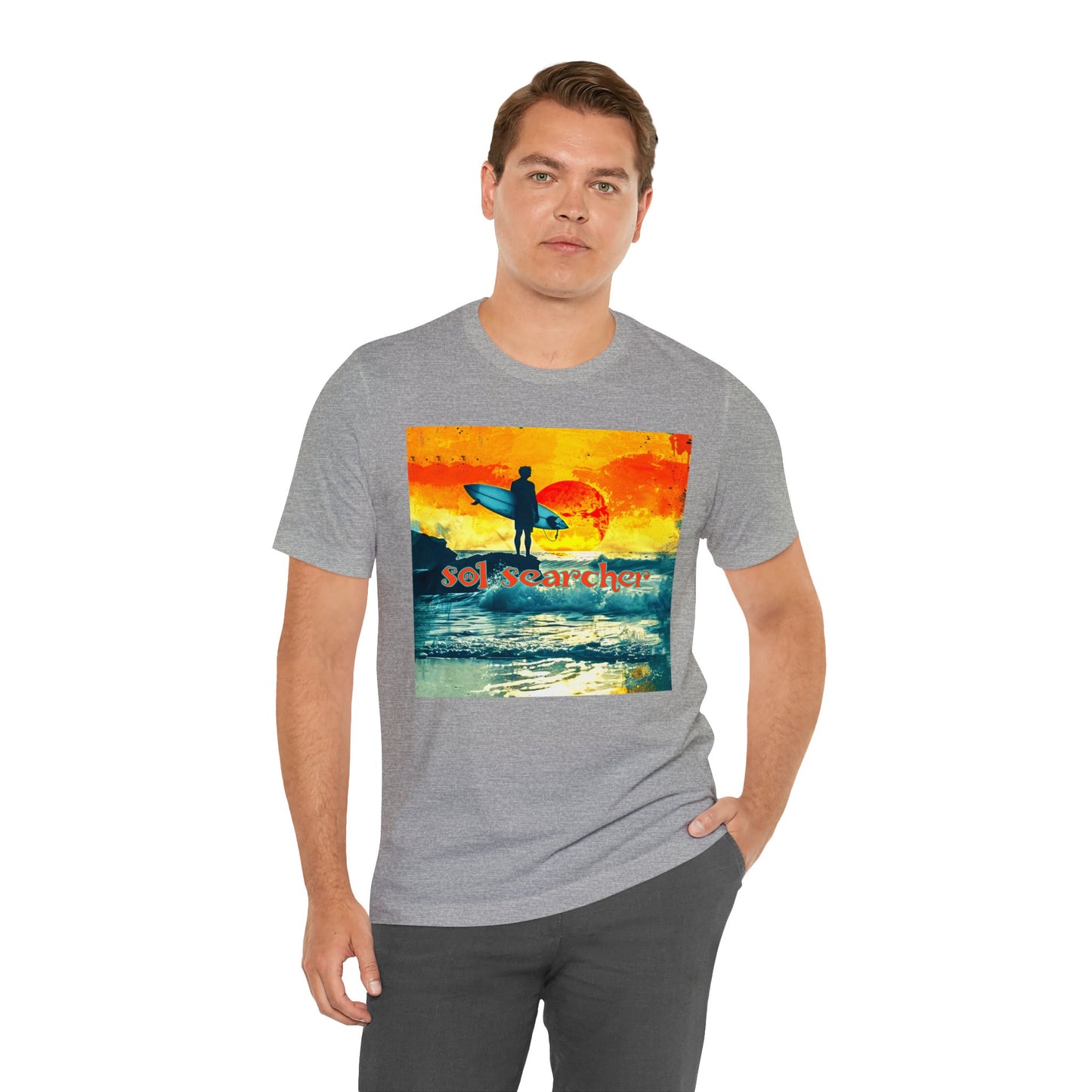 Sol Searcher sunset Unisex Jersey Short Sleeve Tee