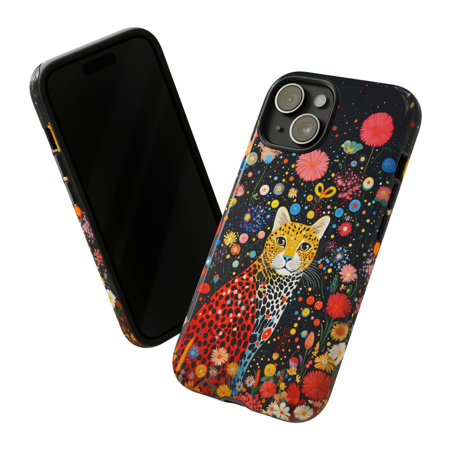 Cheetah in night flowers Tough Cases